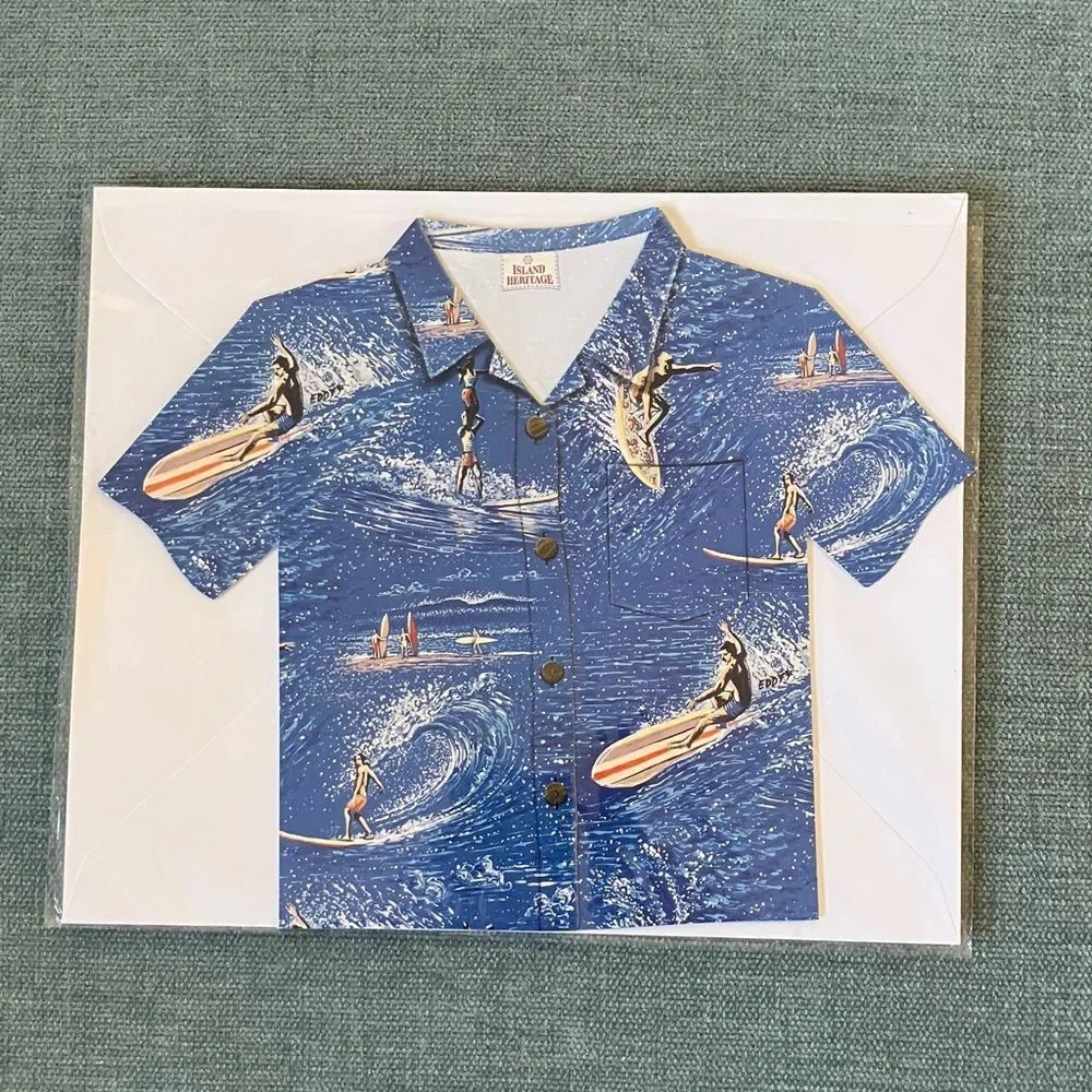 Hawaiian Shirt Stationery Card
